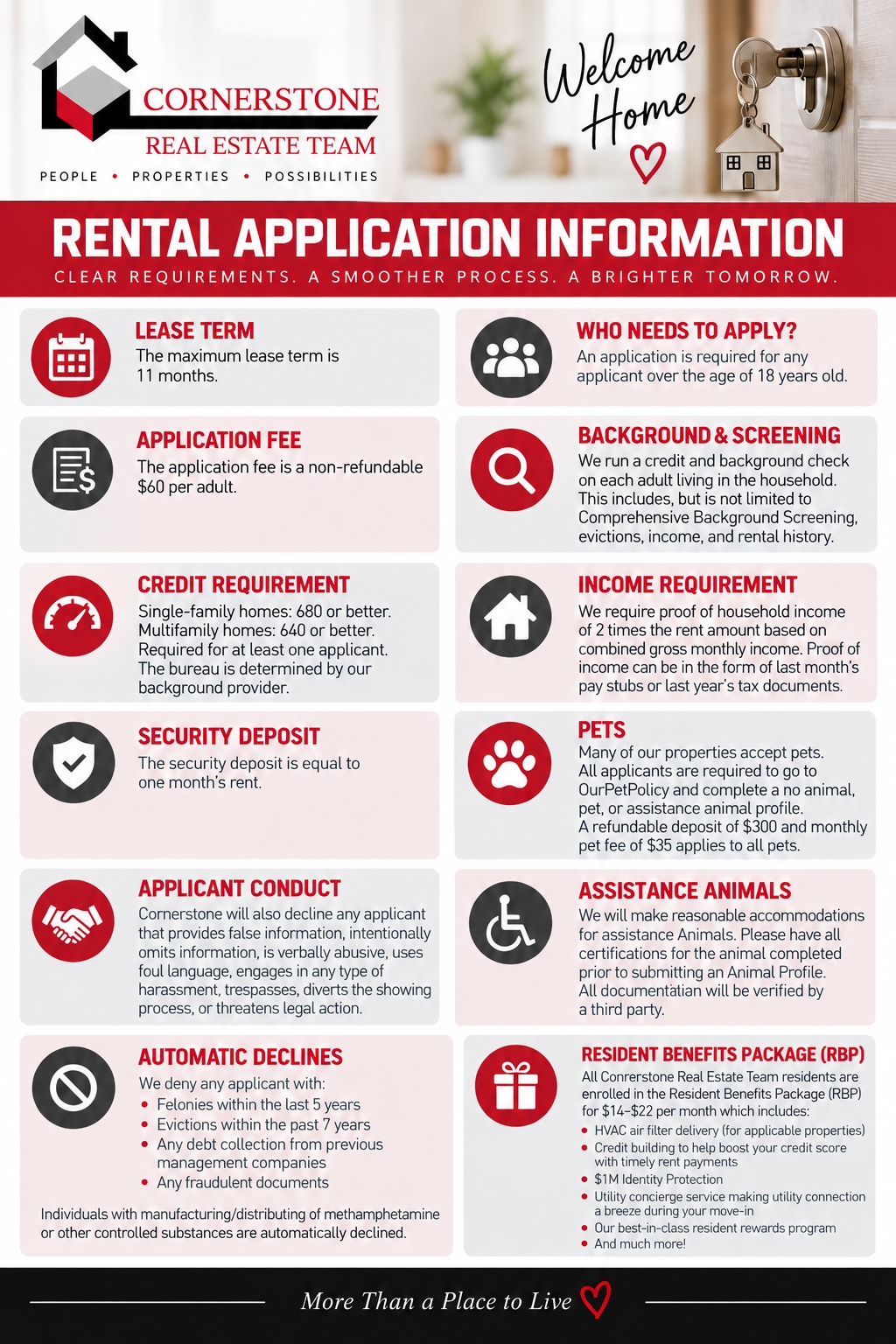 Rental Application Flyer